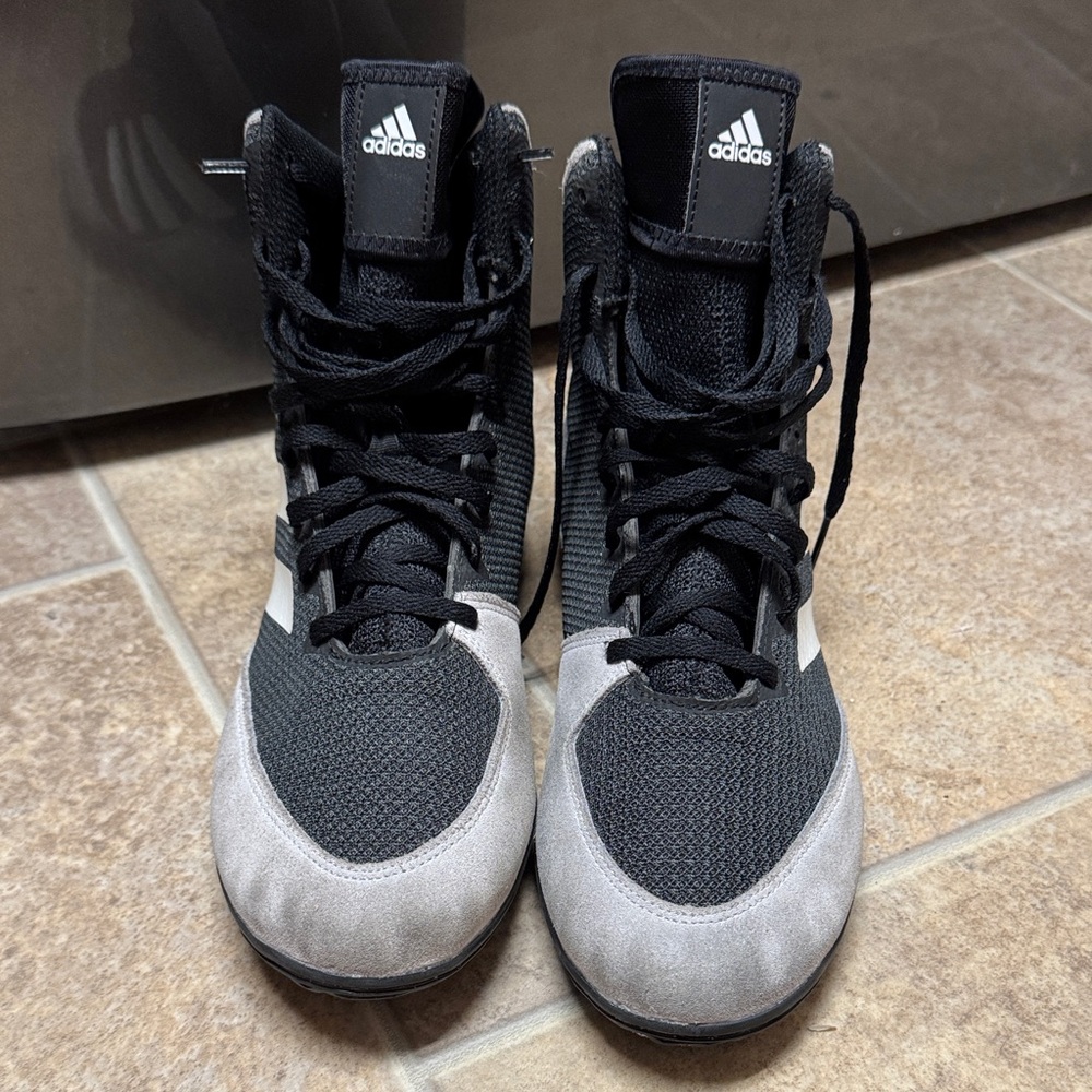Adidas Black and White Wrestling Shoes